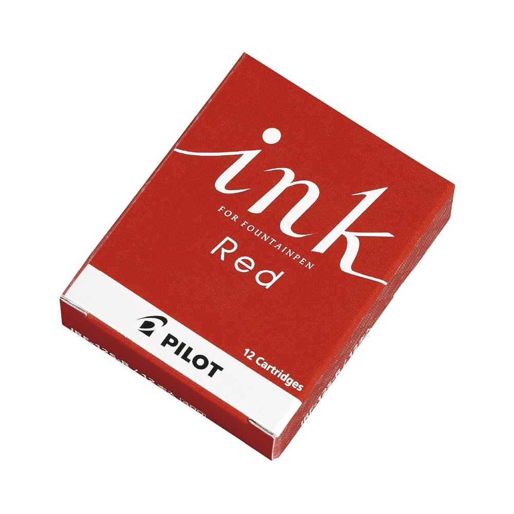 Amazon.co.jp: パイロット 万年筆カートリッジ ink レッド 12本